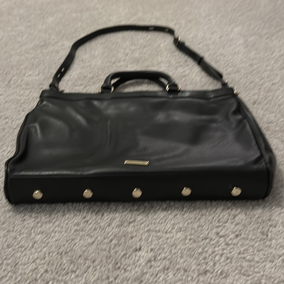 Rebecca Minkoff Small Laptop Bag, Black with Gold Hardware - Picture 3 of 4
